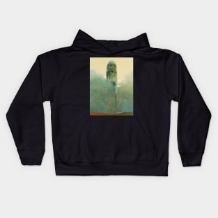 Beksinski - Architectures in paintings Kids Hoodie